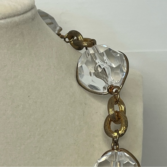 Vintage Kenneth Lane Bronze Tone and Lucite Statement Necklace - Picture 8 of 11